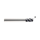 Plain Shank EMB78 /Flat Shank EMB79 , Carbide,  4 Flute Regular Length Ball Nose V7 MILL INOX End mills